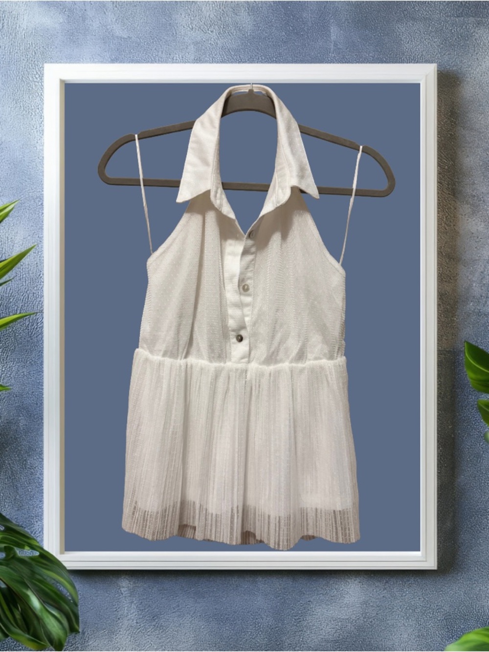 BOGO! Pleated Sleeveless Babydoll Top